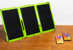 Outdoor mobile solar power supply 30W (3-fold one laminated belt bracket)